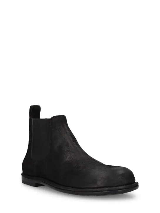 Mattia Capezzani   Reverse leather Chelsea boots 