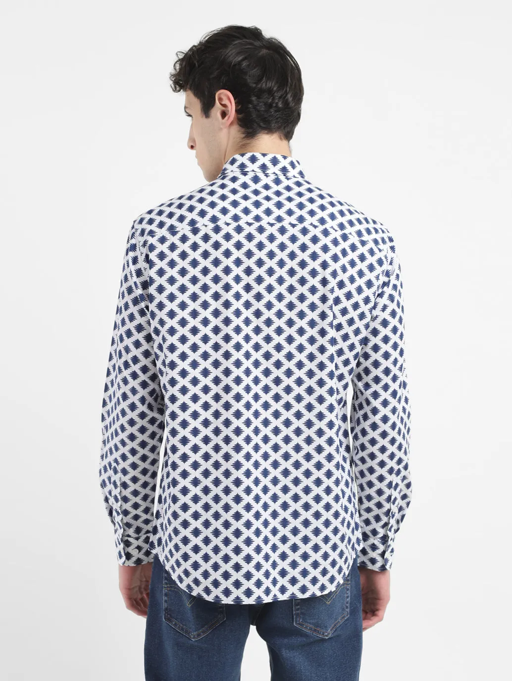 Men's All Over Printed Slim Fit Shirt