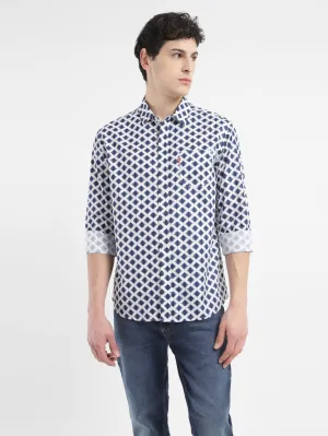 Men's All Over Printed Slim Fit Shirt