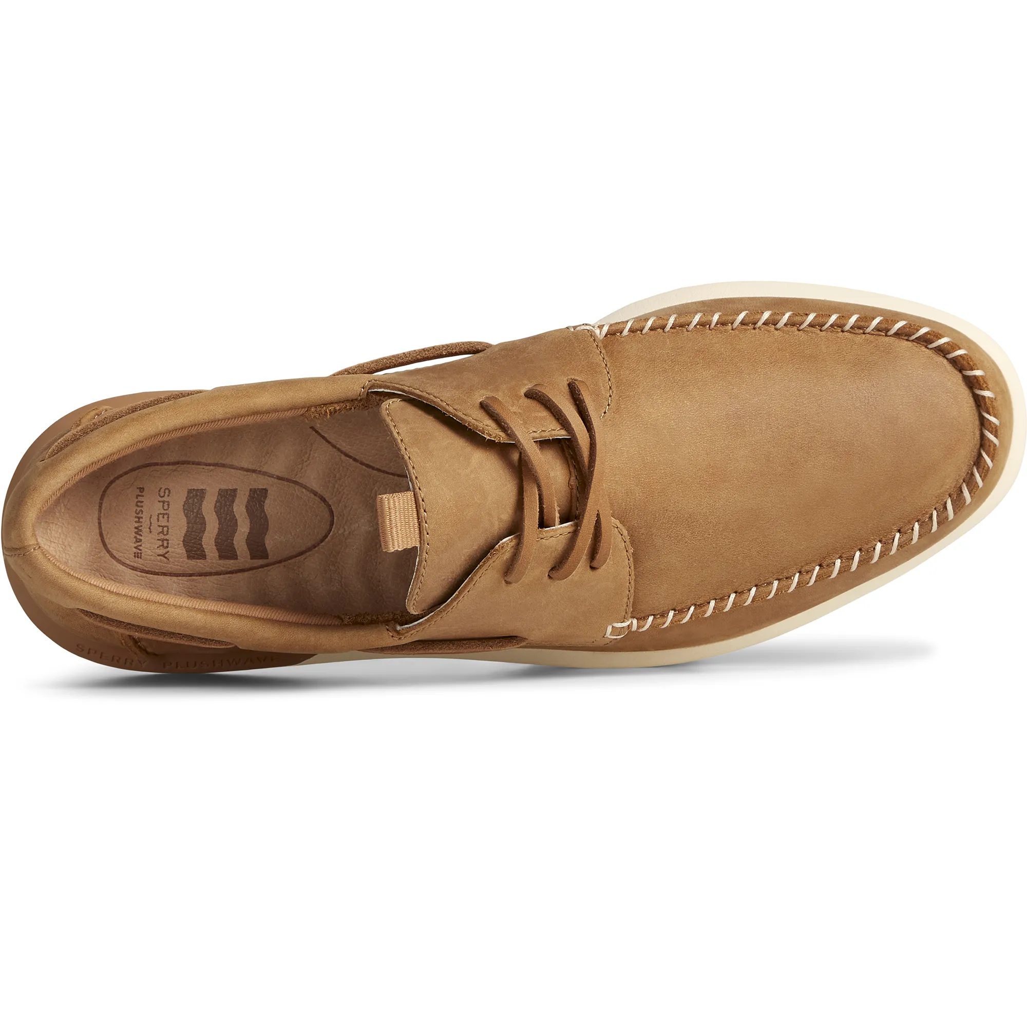 Men's Authentic Original PLUSHWAVE 2.0 Boat Shoe - Tan (STS23946)