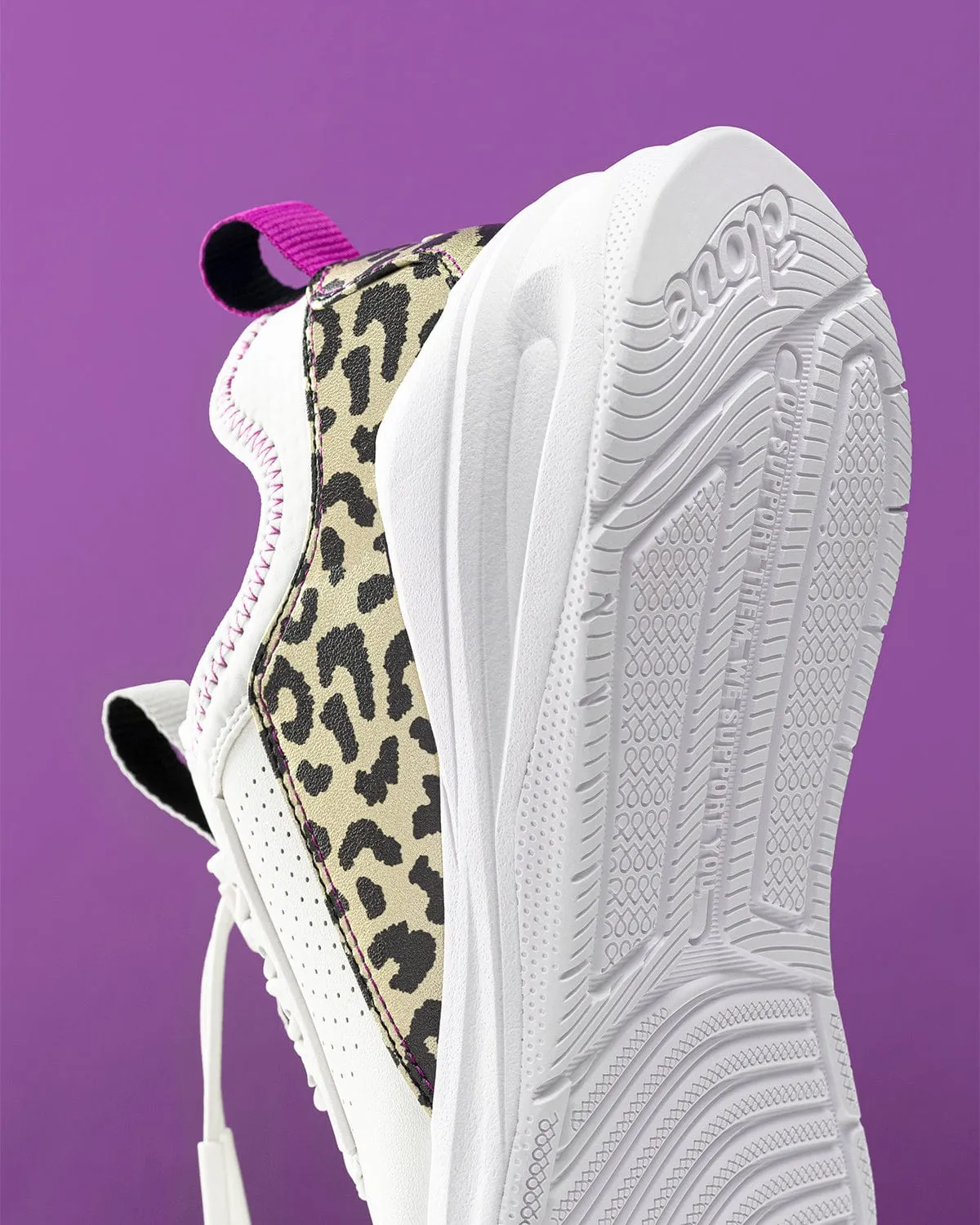 Men's Classic - White / Gold Leopard