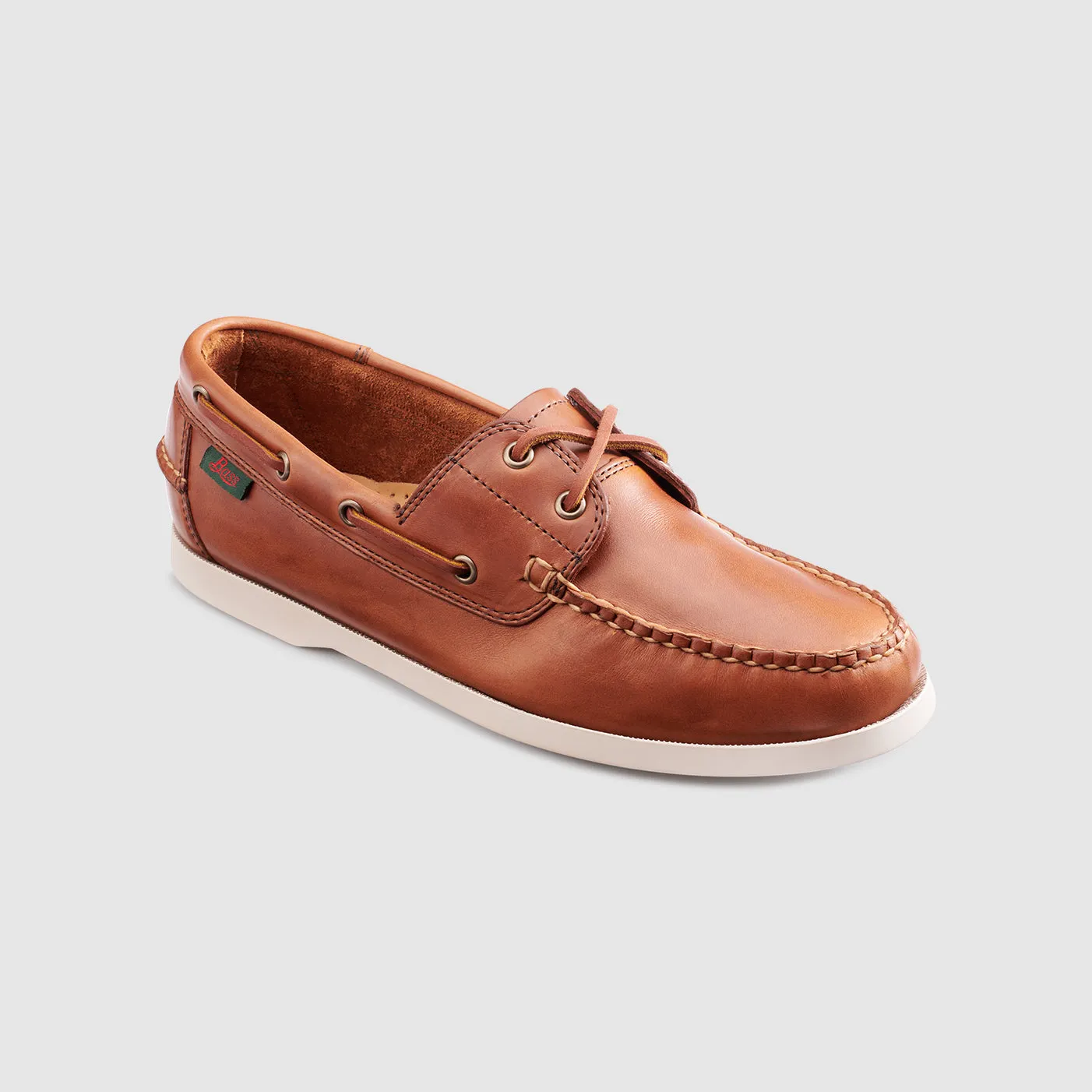 Mens Leather Hampton Boat Shoe