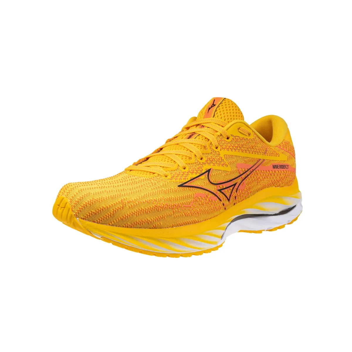 Mizuno Wave Rider 27 Yellow Shoes SS24