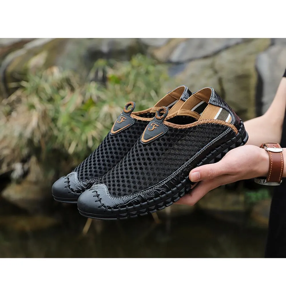 Männer Sommer-Breathable Ineinander greifen Schuhe Outdoor Casual Sneaker