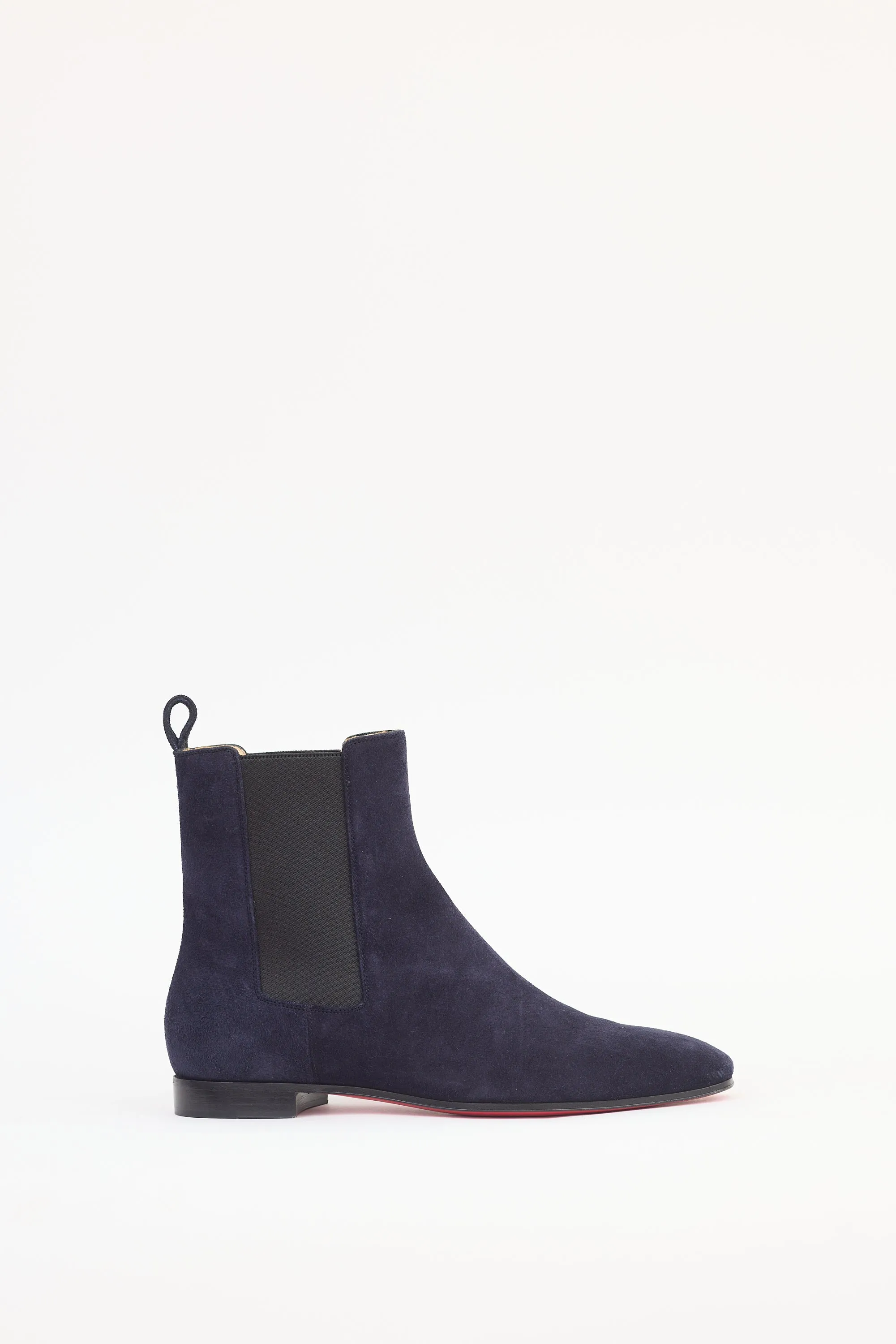 Navy Suede Chelsea Boot