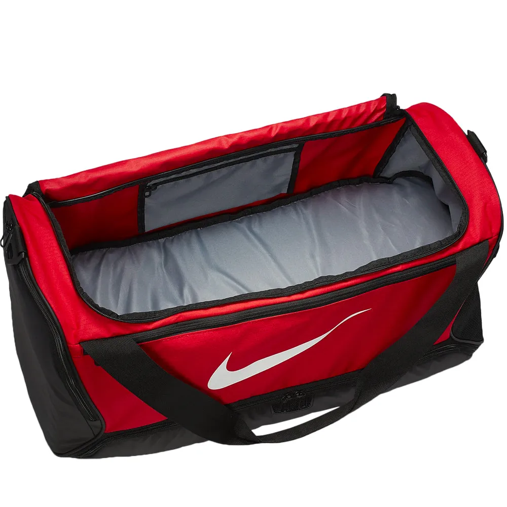 Nike Brasilia Medium Training Duffel Bag Red/White