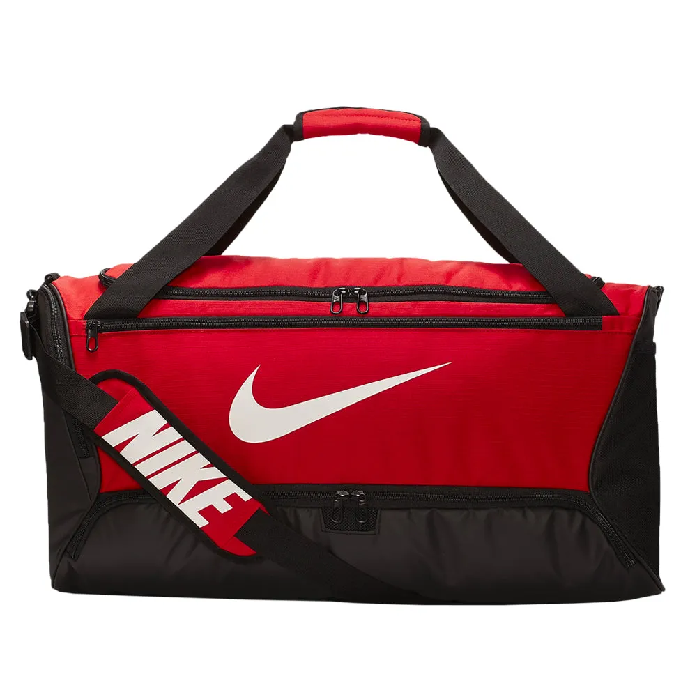 Nike Brasilia Medium Training Duffel Bag Red/White