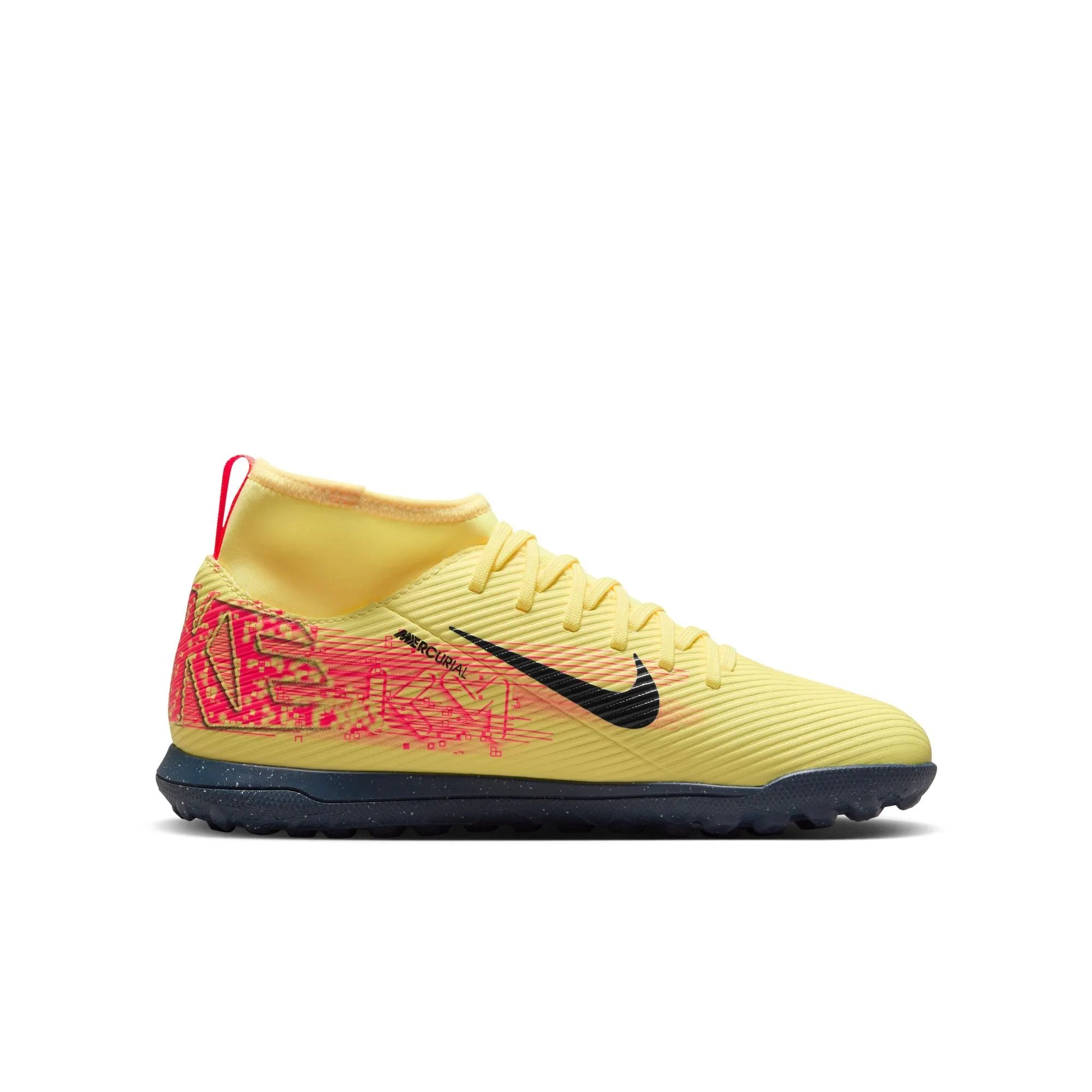 Nike Junior Mercurial Superfly 10 Club KM TF Turf Shoes - LT Laser Orange/ Armony Navy