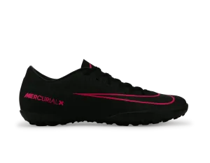 Nike Men's MercurialX Victory VI Turf Soccer Shoes Black/Black/Pink Blast