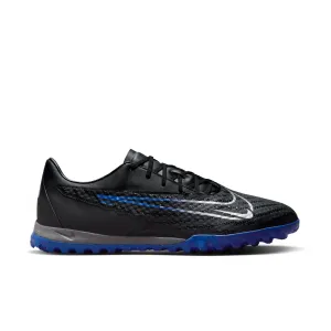 Nike Phantom GX Academy TF Turf Soccer Shoes - Black/Chrome/Hyper Royal