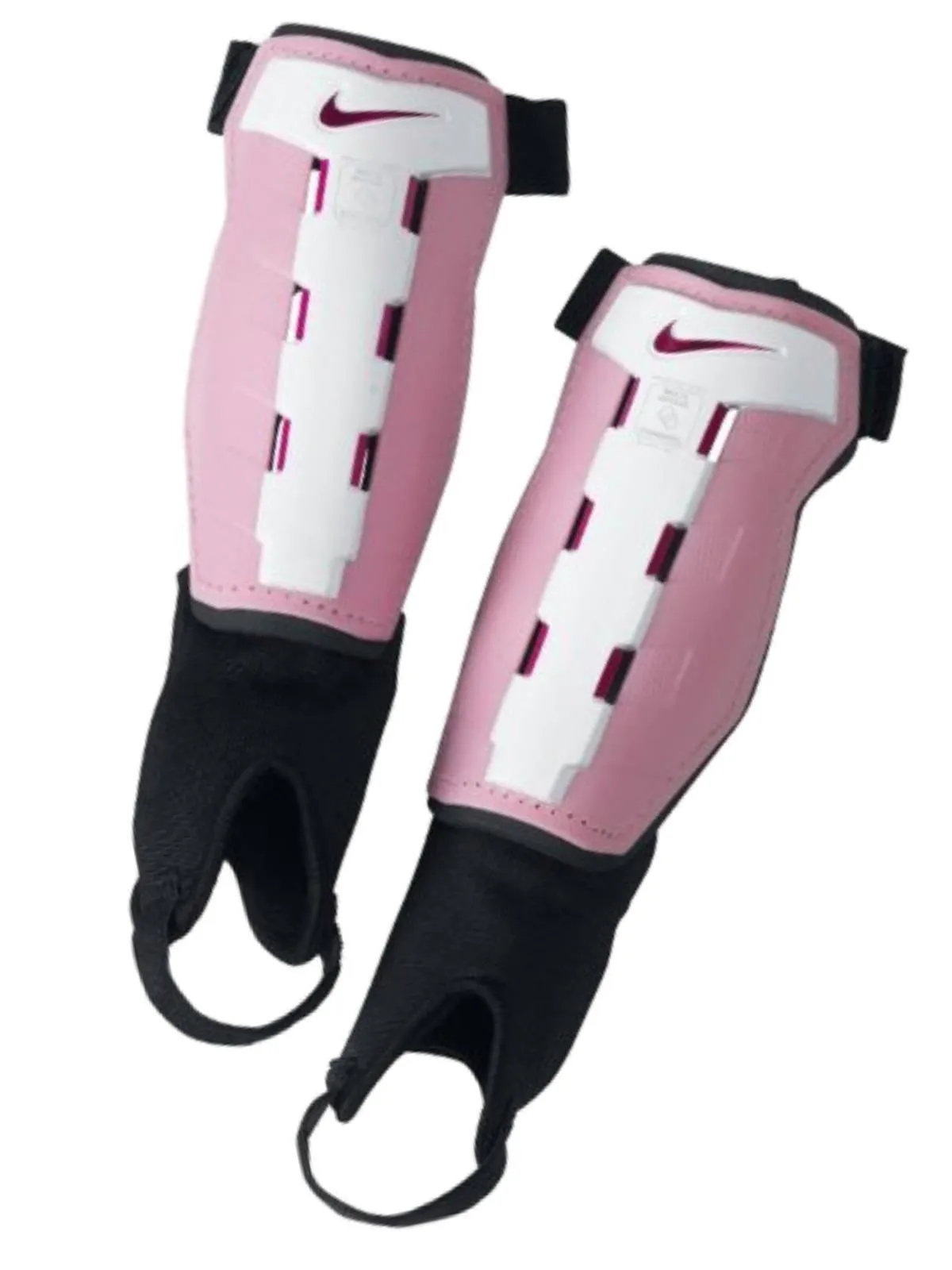 Nike YOUTH Charge Metallic Pink Pastel Pink & White Soccer Shin Guards