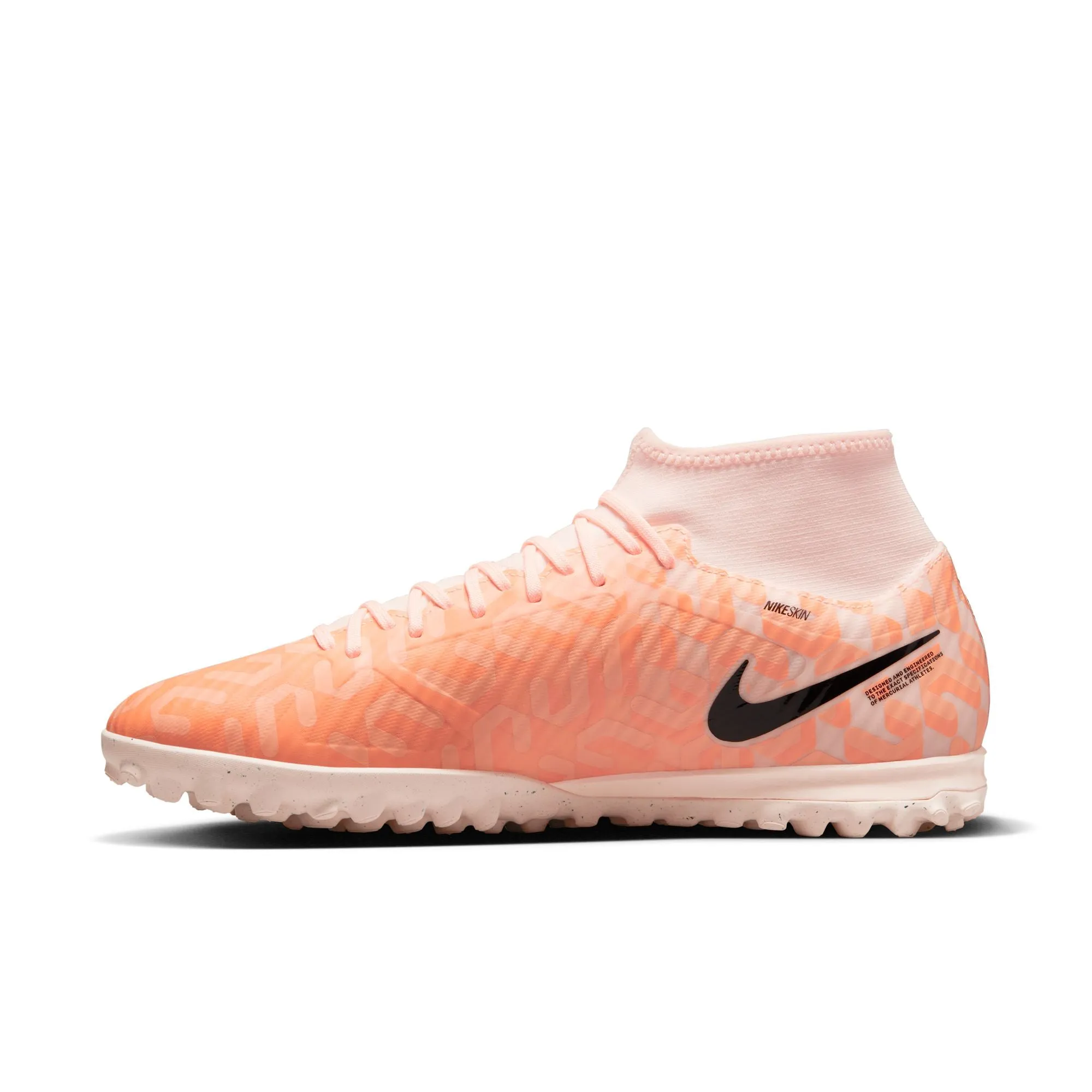 Nike Zoom Mercurial Superfly 9 Academy TF Turf Soccer Shoes - Guava Ice/Black