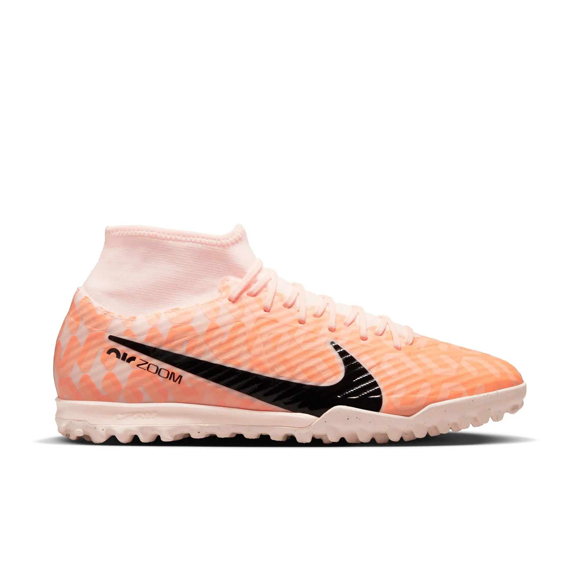 Nike Zoom Mercurial Superfly 9 Academy TF Turf Soccer Shoes - Guava Ice/Black