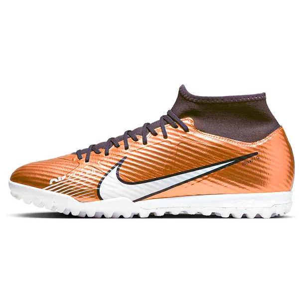 Nike Zoom Superfly 9 Academy Turf Soccer Shoes (Metallic Copper)