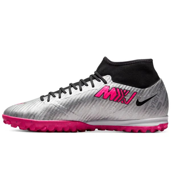 Nike Zoom Superfly 9 Academy XXV Turf Soccer Shoes (Metallic Silver/Hyper Pink)