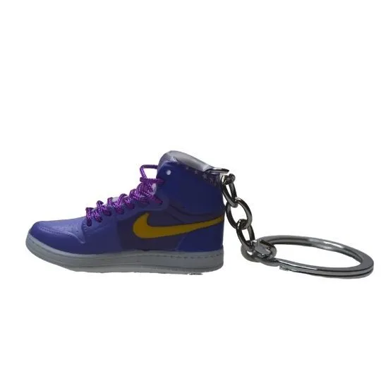 Novelty Sneaker Keyring Stocking Filler 3D Jordan 1 "Purple" Retro High OG