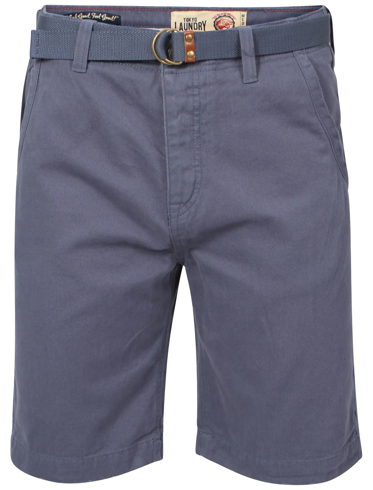 Odilon Cotton Chino Shorts in Vintage Indigo - Tokyo Laundry