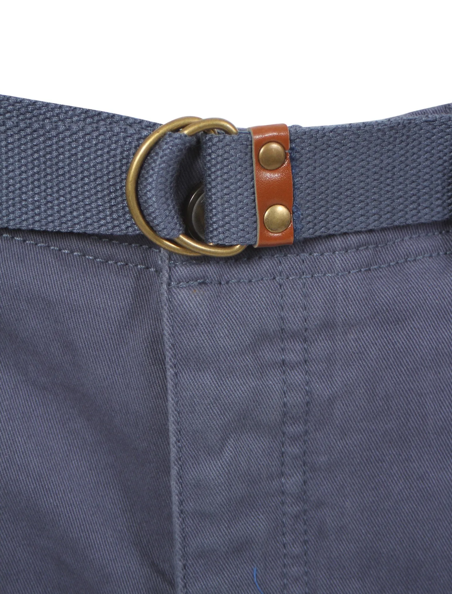 Odilon Cotton Chino Shorts in Vintage Indigo - Tokyo Laundry