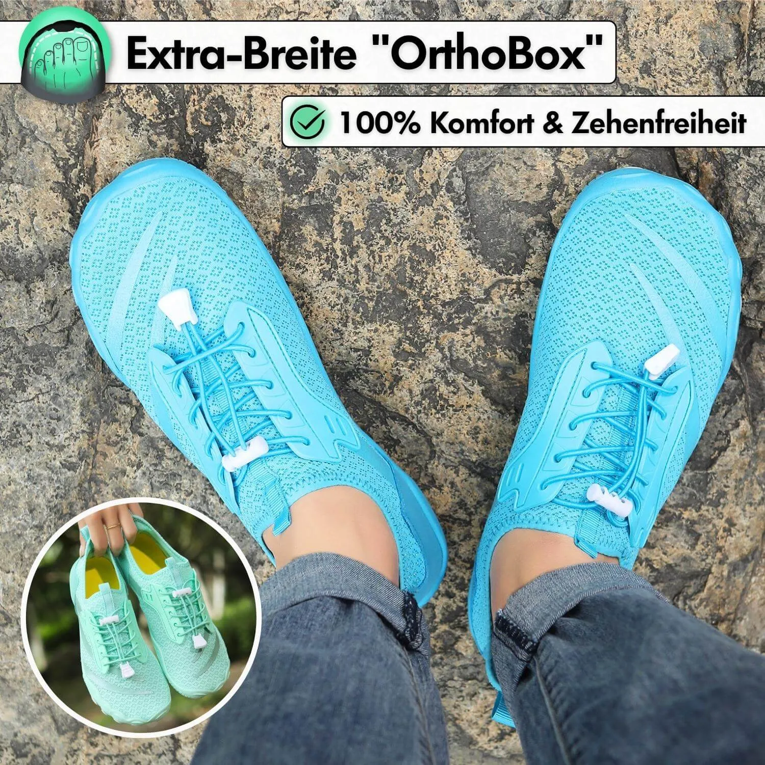 Outdoor-Flussverfolgungsschuhe, rutschfeste Schwimmschuhe, Wat-Wanderschuhe, Fünf-Finger-Profi-Barfußschuhe