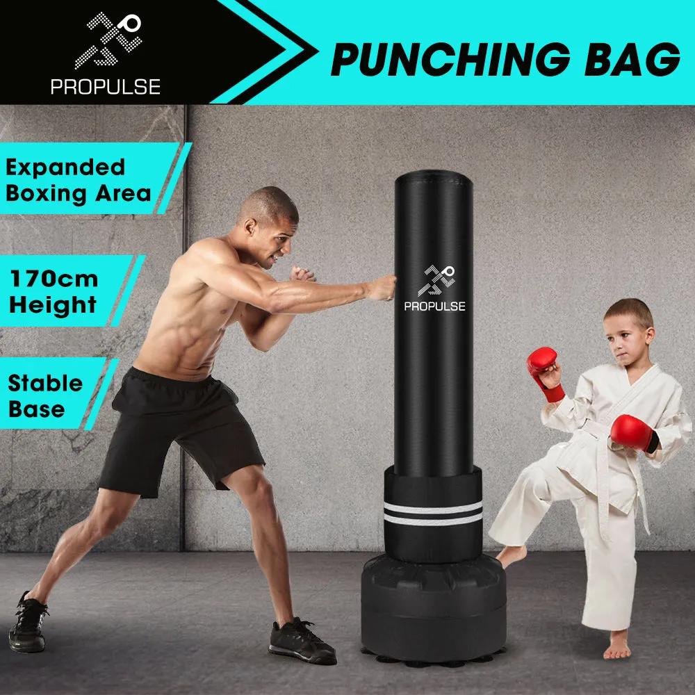 ProPulse Boxing Punching Bag Free Standing Speed Bag Adults Kick Training 170cm