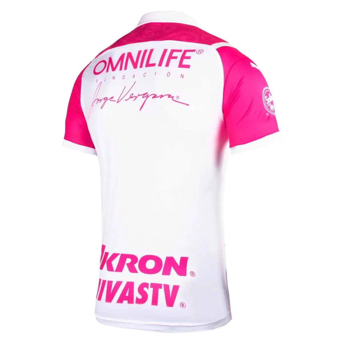 Puma Chivas 2021-22 Women Breast Cancer Awareness Jersey White-Pink