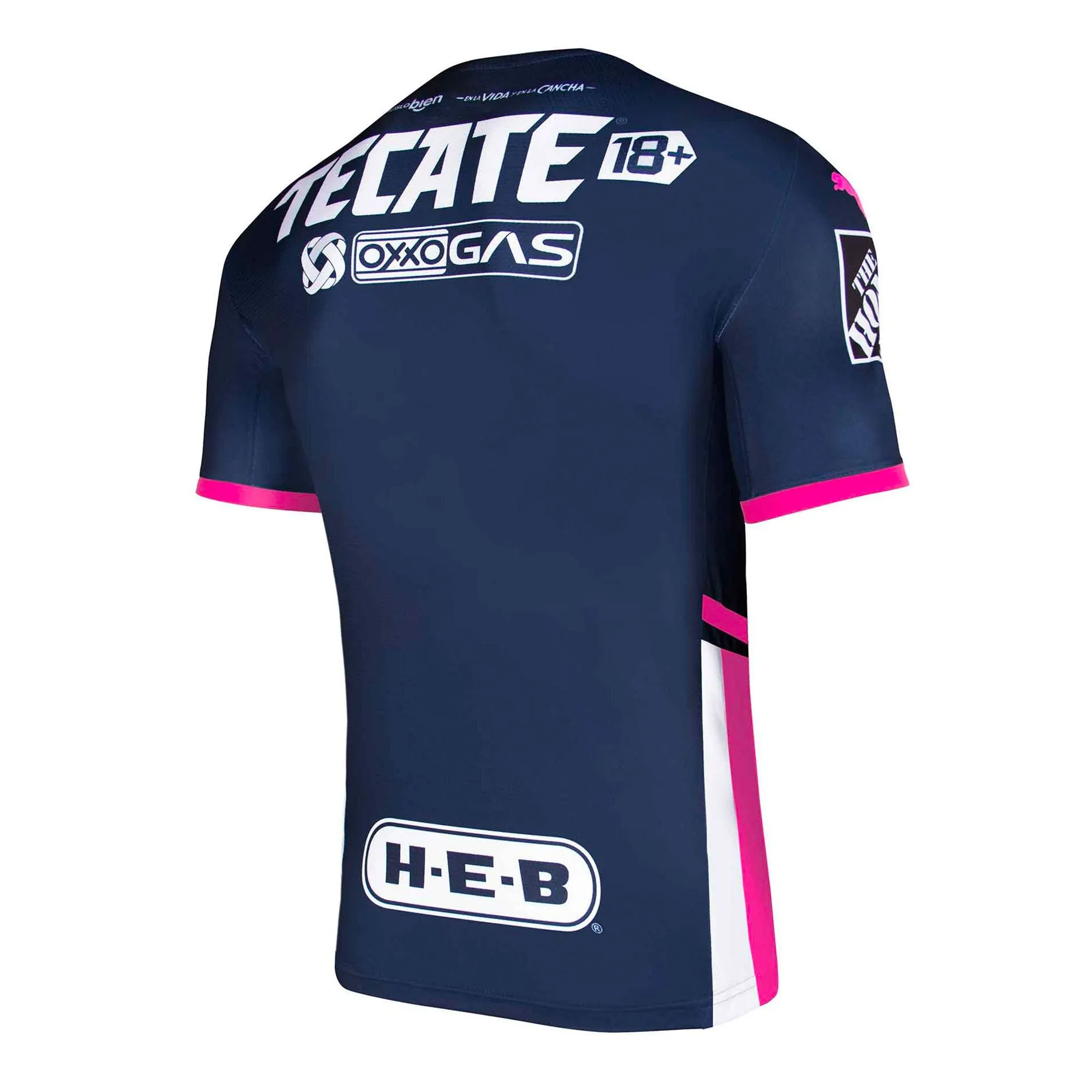 PUMA Men's Monterrey 2021/22 Breast Cancer Awareness Jersey Navy/Pink