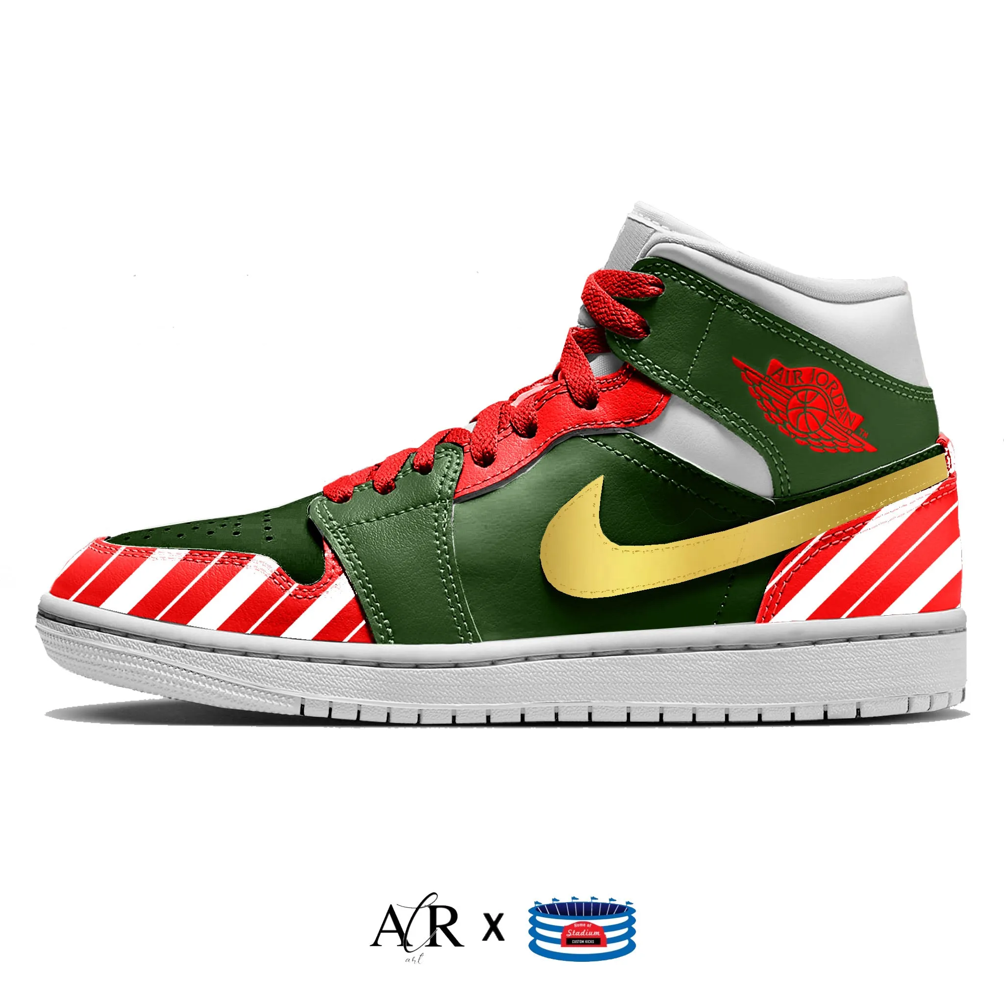 "Jolly" Jordan 1 Mid Shoes