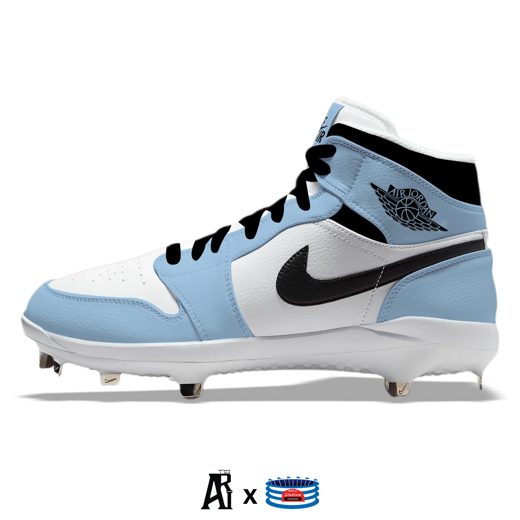 "University Blue" Jordan 1 Retro Cleats