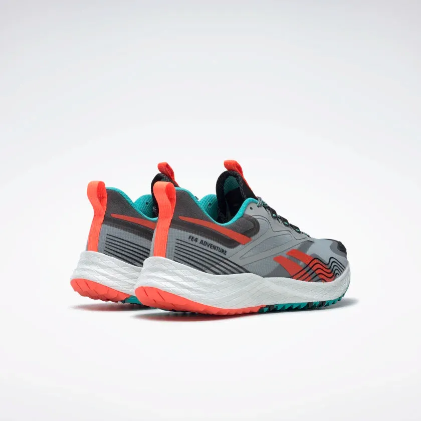 Reebok | Floatride Energy 4 Adventure | Men's | Pure Grey/Classic Teal/Orange Flare