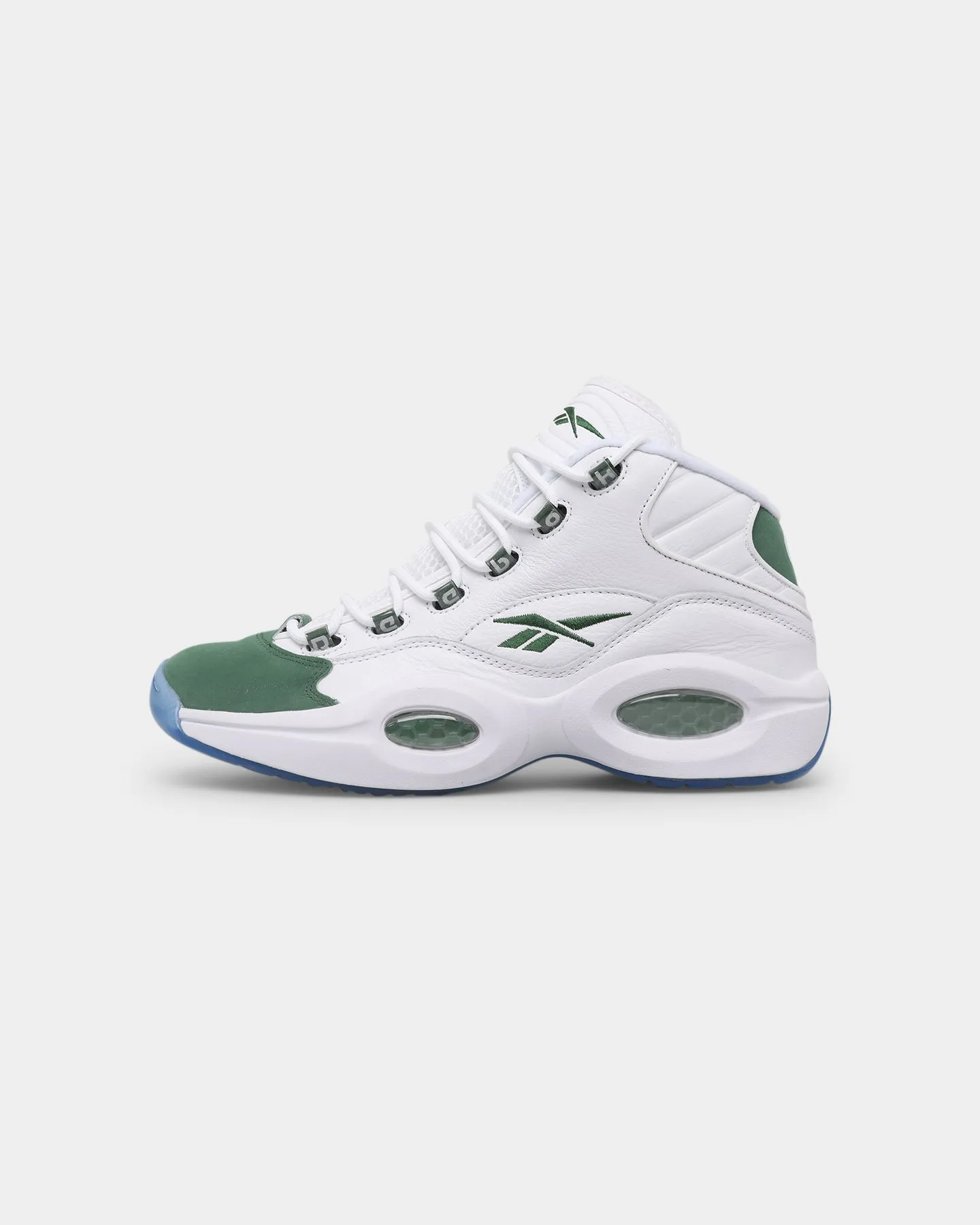 Reebok Question Mid "Green Toe" Ftwr White/Pine Green