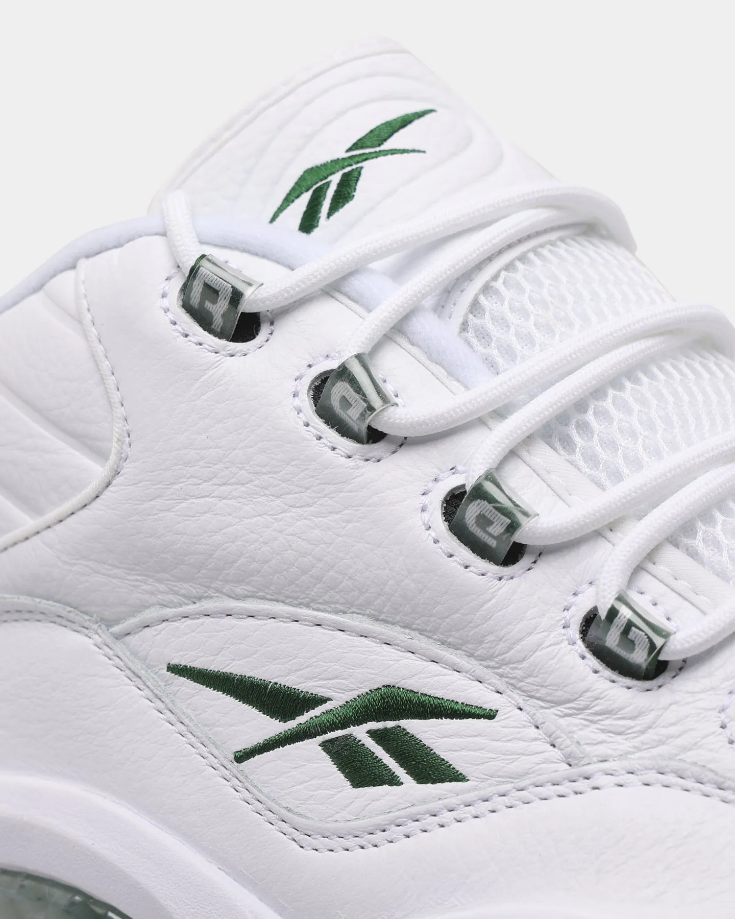 Reebok Question Mid "Green Toe" Ftwr White/Pine Green