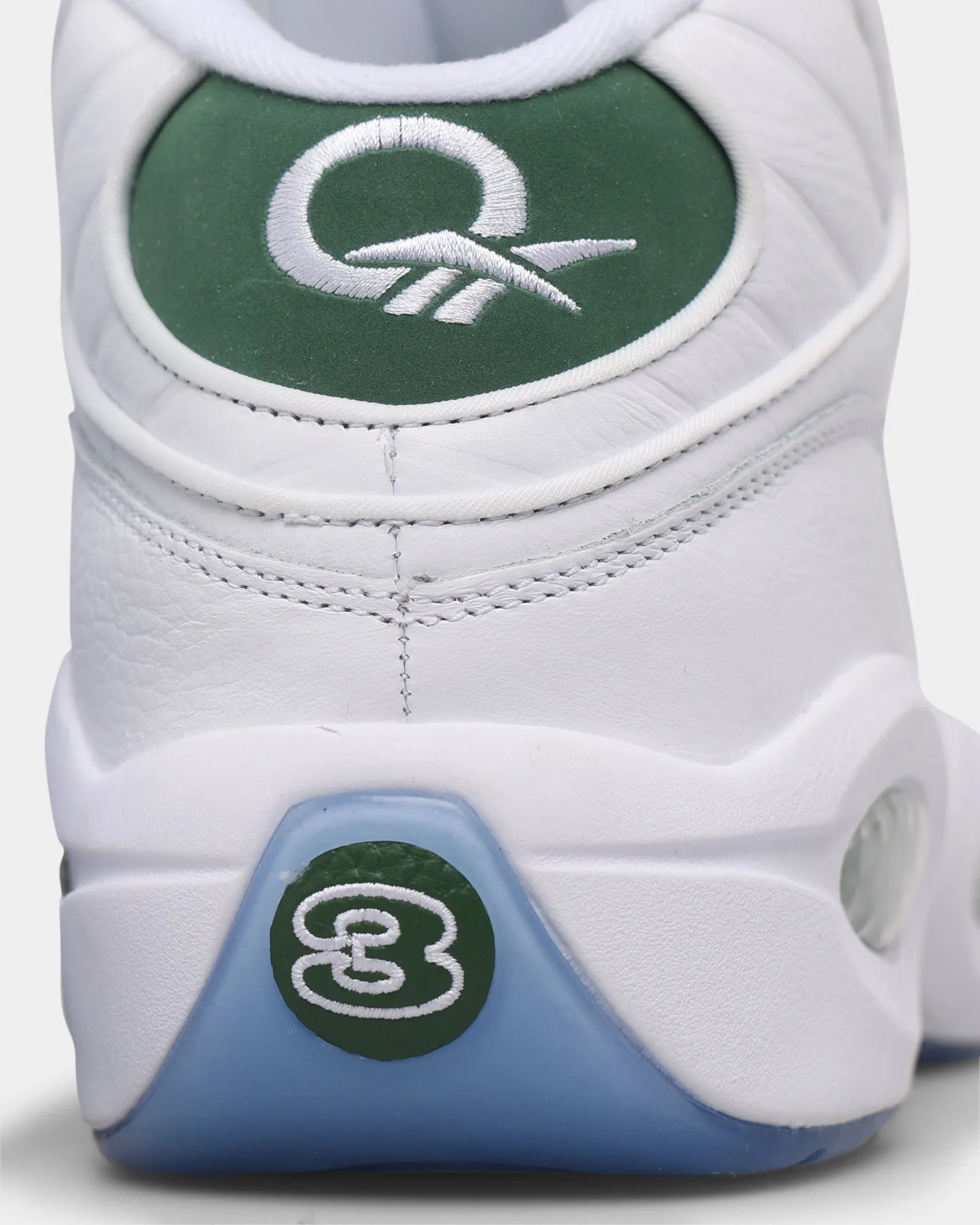 Reebok Question Mid "Green Toe" Ftwr White/Pine Green