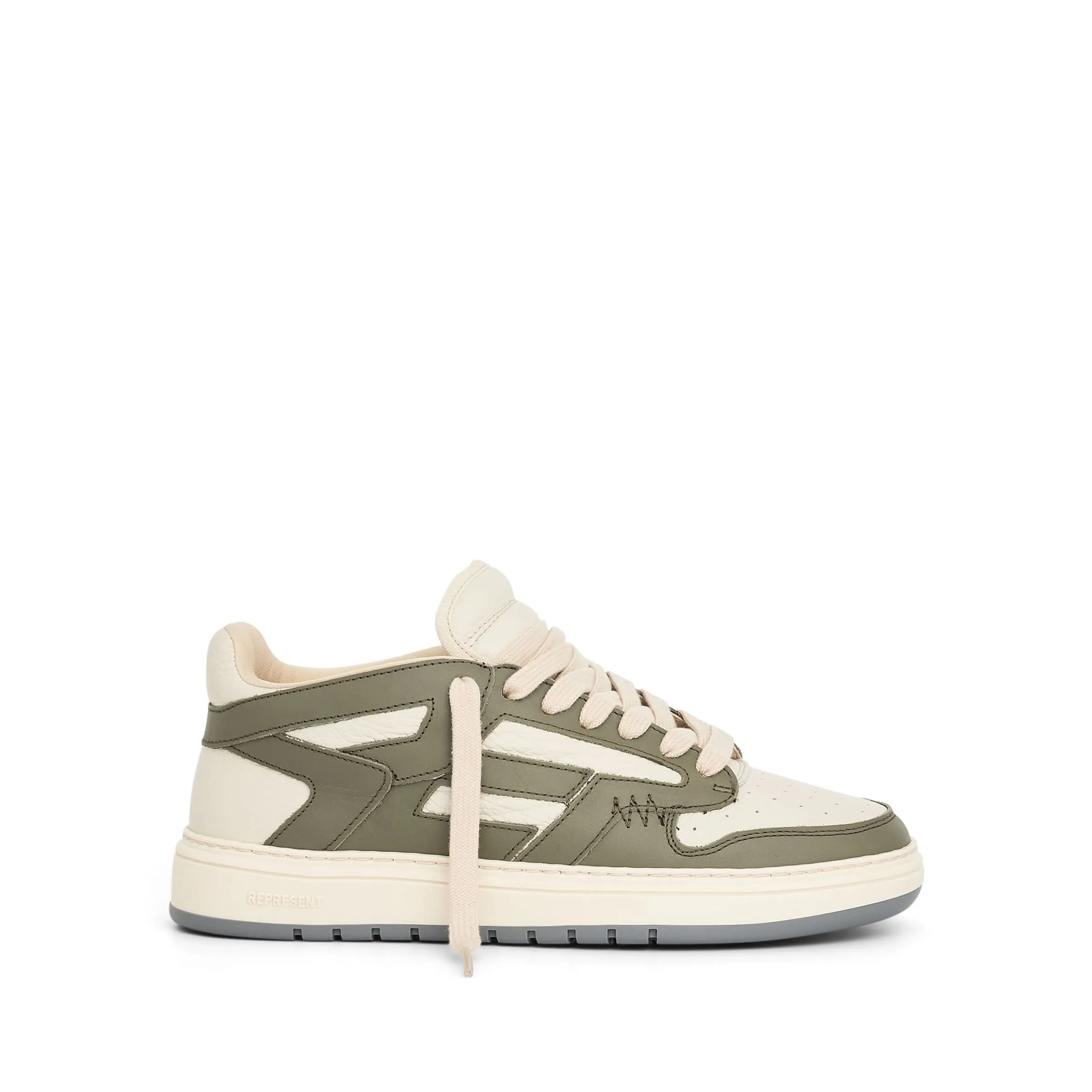 Reptor Low Sneaker in Khaki/Cream