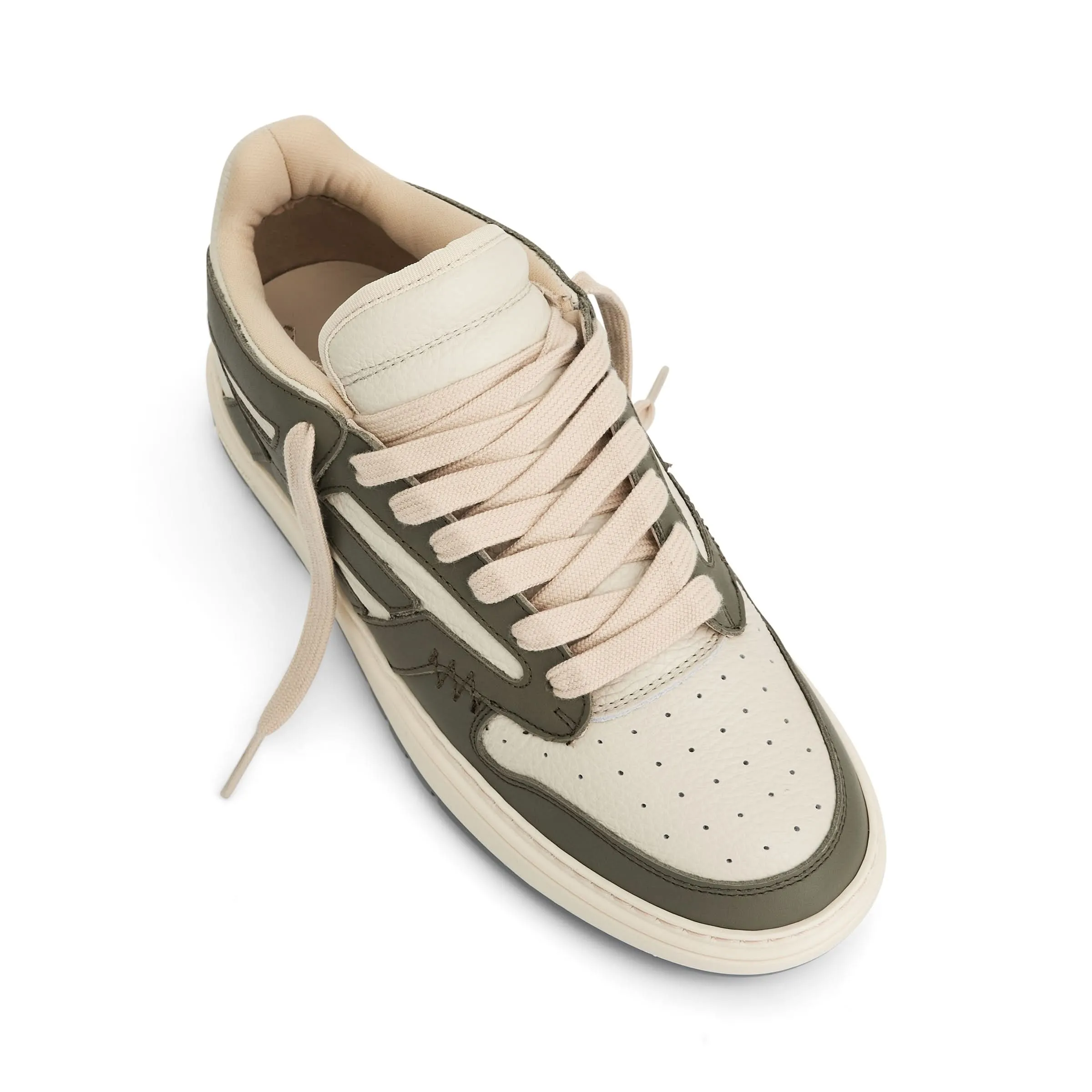 Reptor Low Sneaker in Khaki/Cream