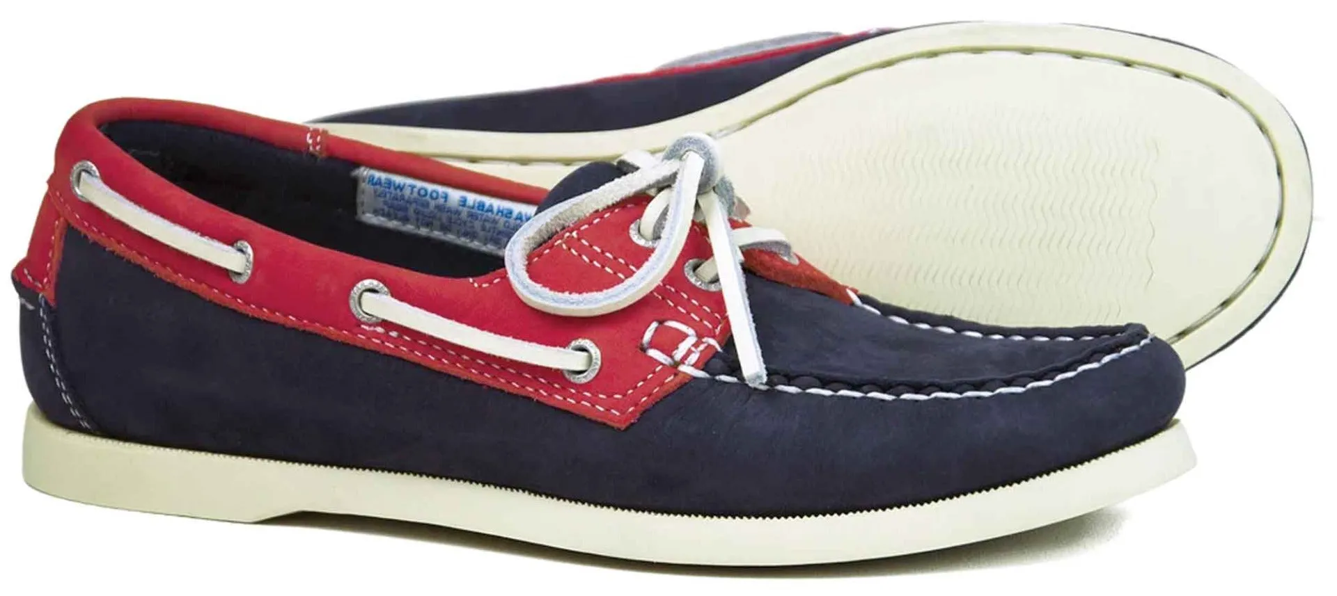 SANDUSKY Ladies Deck Shoe in Indigo and Berry By Orca Bay