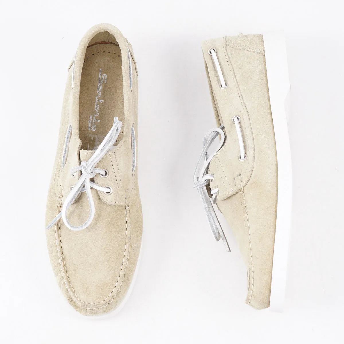 Sartorio Calf Suede Boat Shoes