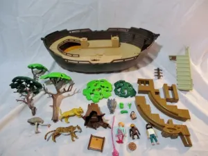 Set Lot PLAYMOBIL BOAT MERMAID TREE ANIMAL STAIR Playset ACCESSORIES Minifig