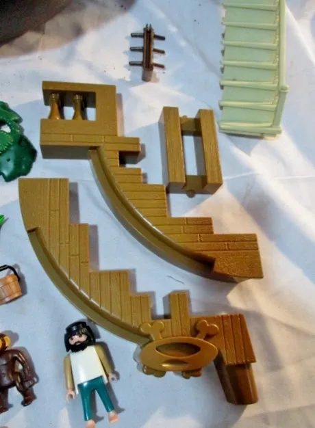 Set Lot PLAYMOBIL BOAT MERMAID TREE ANIMAL STAIR Playset ACCESSORIES Minifig