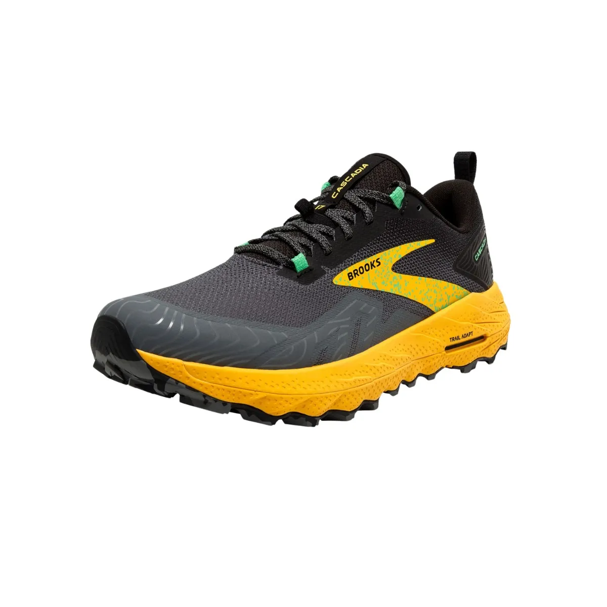 Sneakers Brooks Cascadia 17 Black Yellow SS24