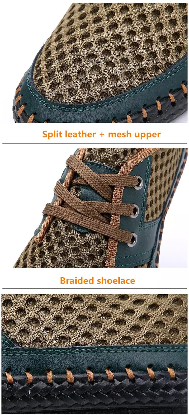 Sommer Atmungsaktives Mesh Männer Casual Schuhe Für Komfortabel Handgemachten Männer Lace-Up müßiggänger Männer Schuhe