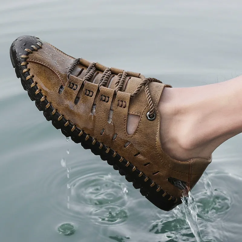 Sommer Männer Freizeitschuhe Turnschuhe Handgemachte atmungsaktive Männer Schuhe Luxus Marke Leder Herren Slipper Mokassins