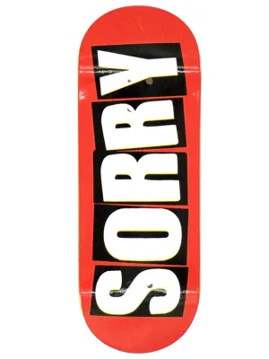 Sorry Fingerboard Deck - Red Faker