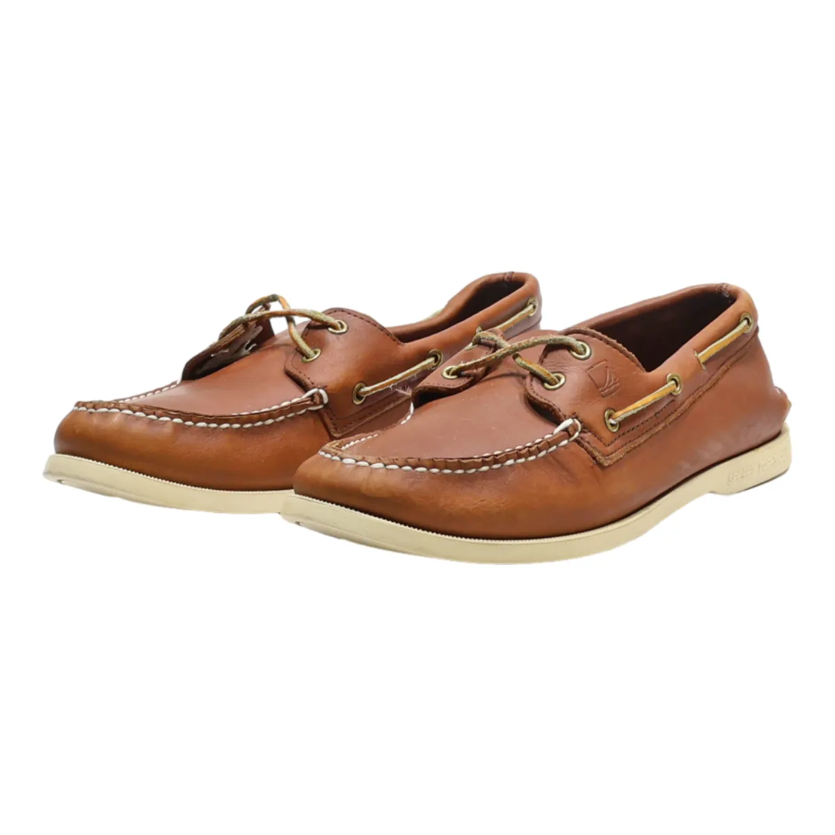 SPERRY Boat Shoes Brown Leather Mens UK 11