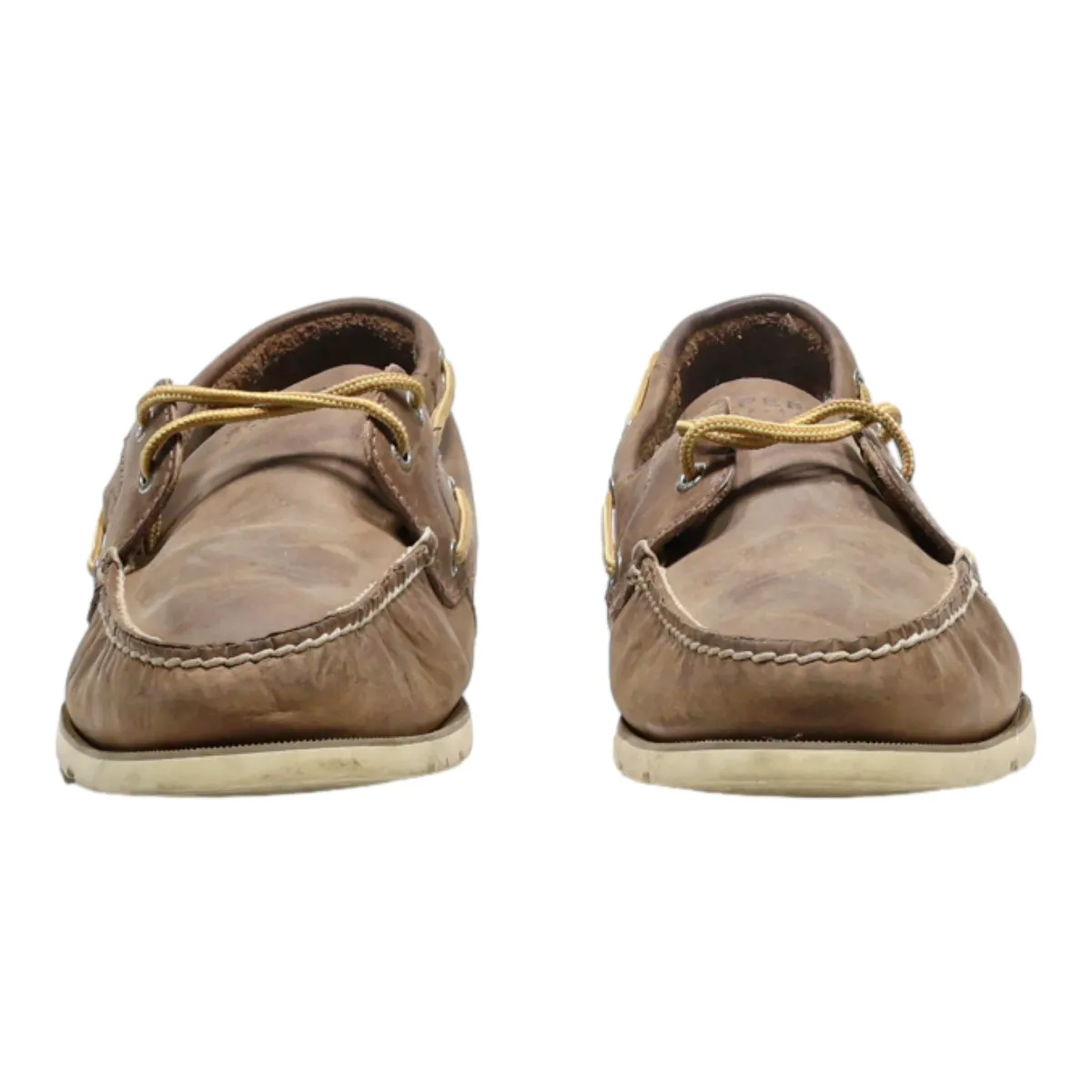 SPERRY Boat Shoes Brown Leather Mens UK 14