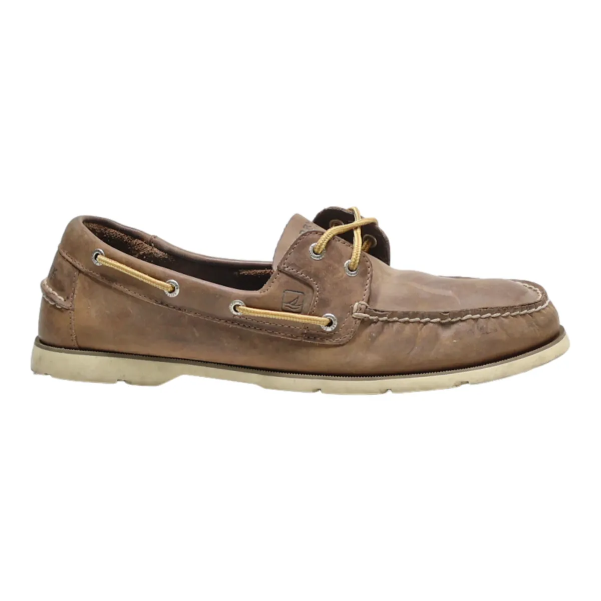 SPERRY Boat Shoes Brown Leather Mens UK 14