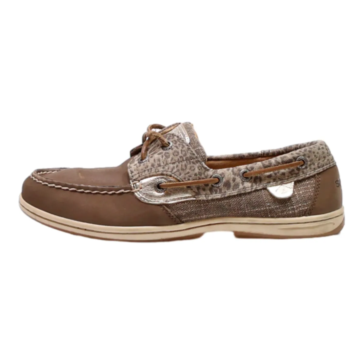 SPERRY Boat Shoes Brown Leather Womens UK 7