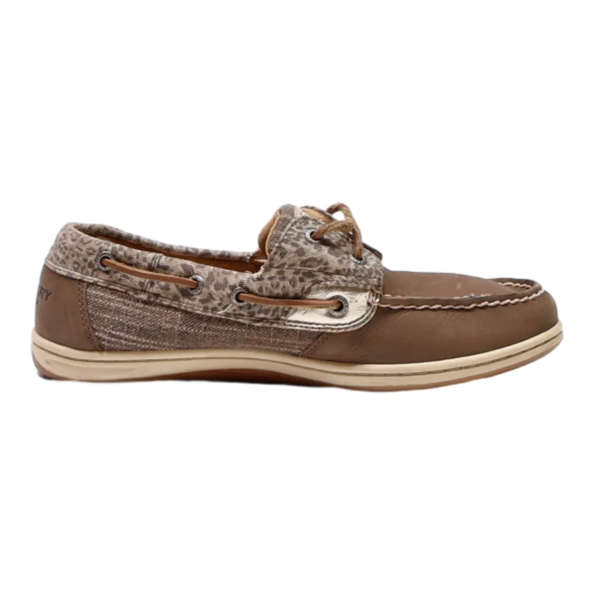 SPERRY Boat Shoes Brown Leather Womens UK 7