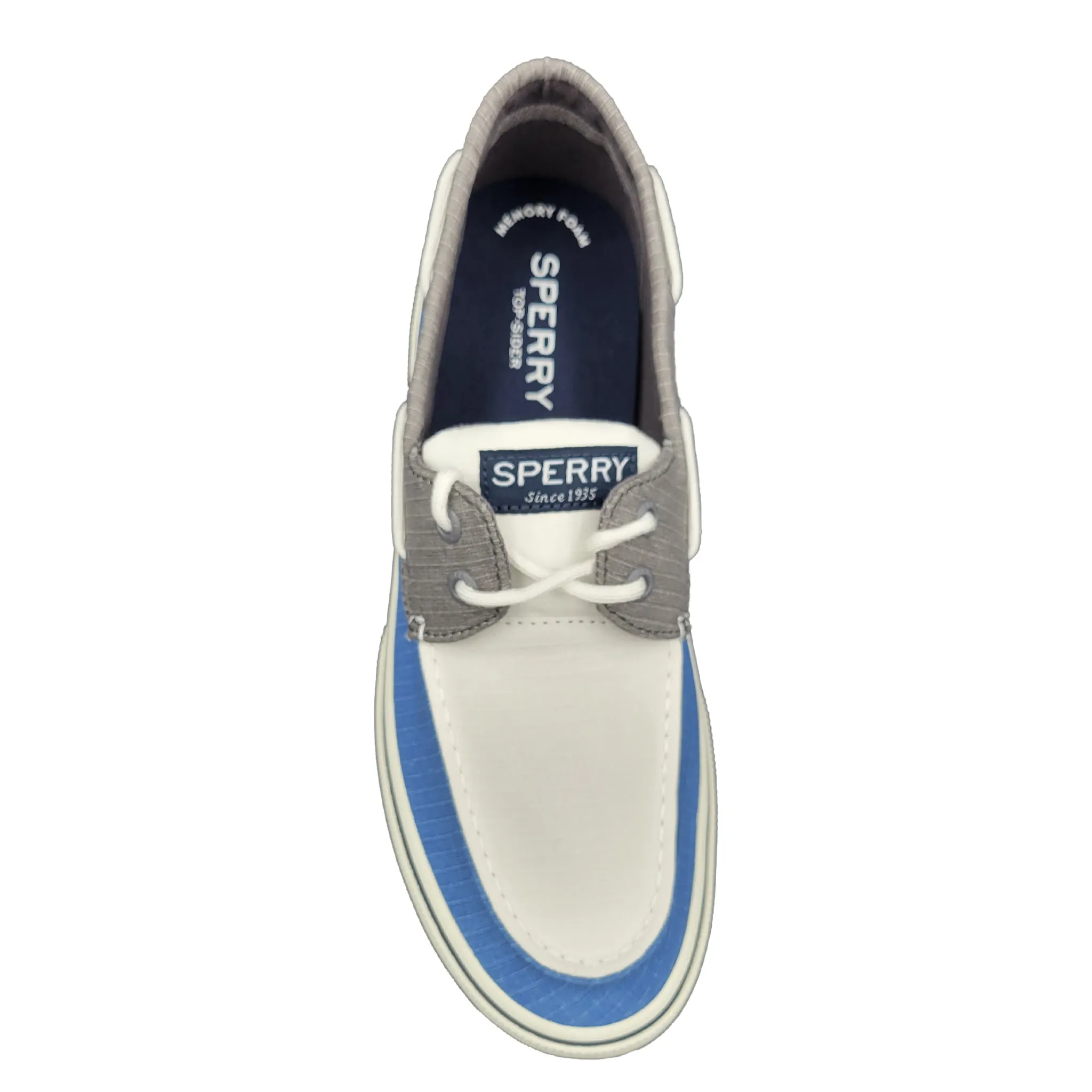 Sperry Men's Halyard 2 Eye RipStop TRI Blue Casual Boat Shoes