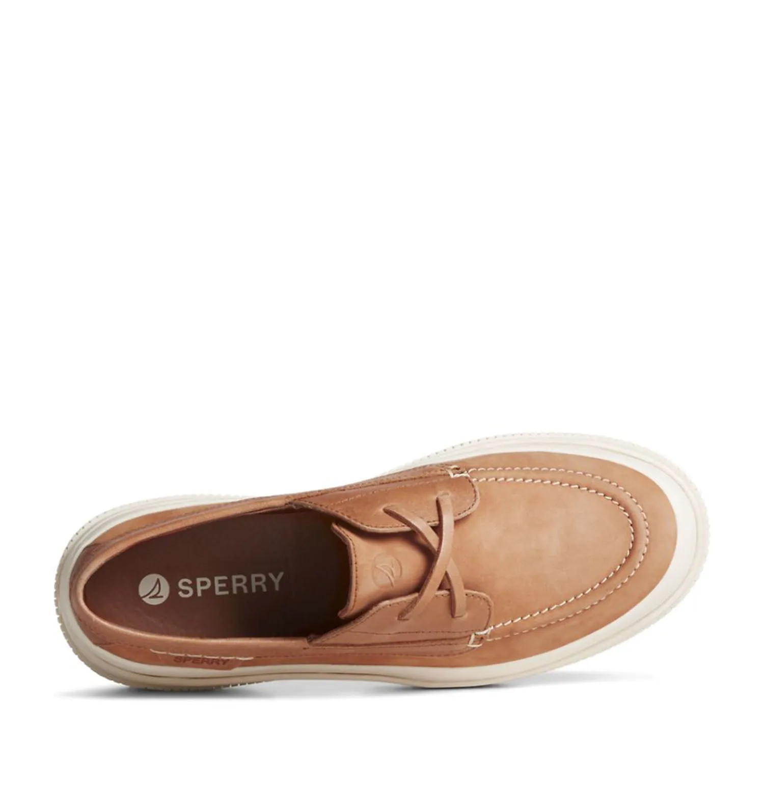 Sperry Women's Highland Platform Boat Shoe in Tan