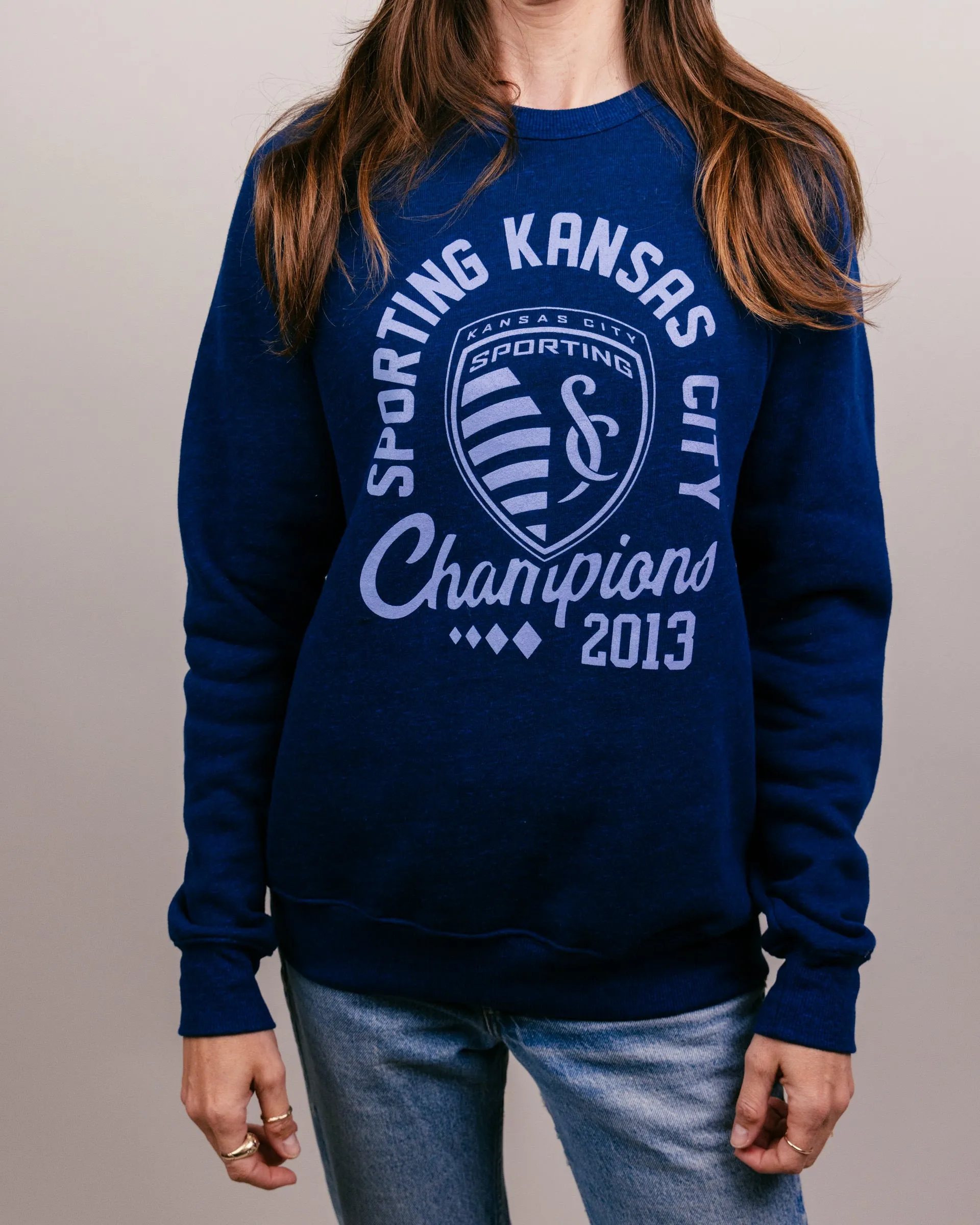 Sporting KC 2013 Championship Navy Crewneck